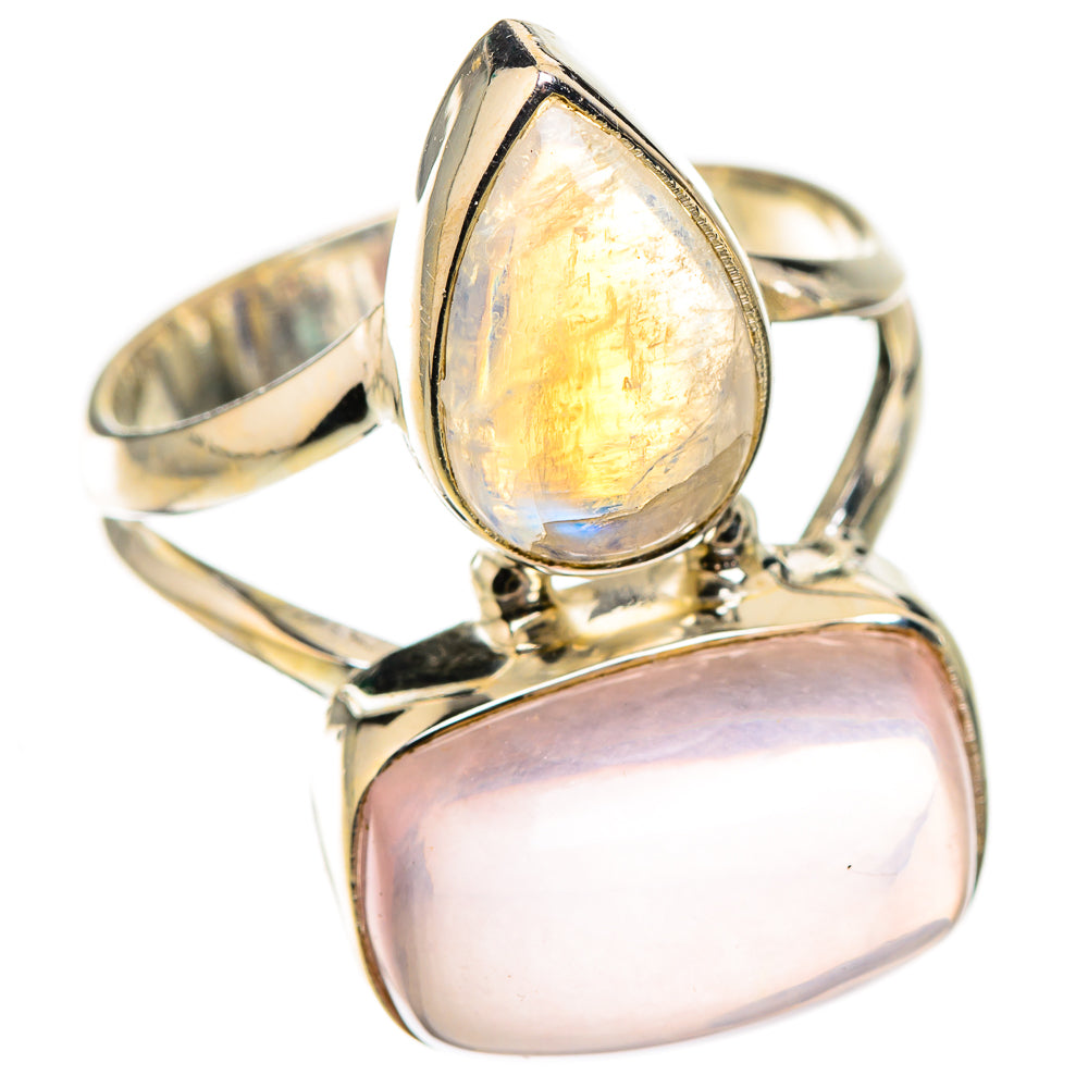Rose Quartz Rings handcrafted by Anasilvercos - RING126099 - Photo 2