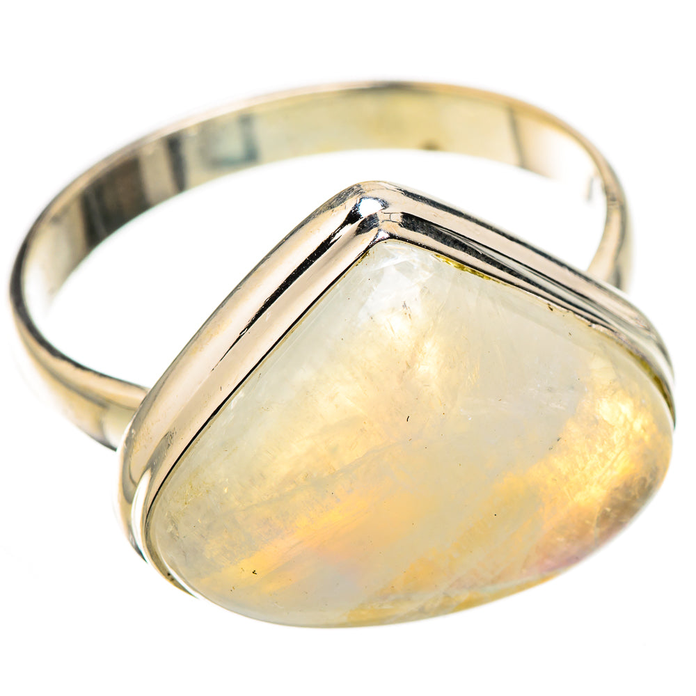 Rainbow Moonstone Rings handcrafted by Anasilvercos - RING126105 - Photo 2