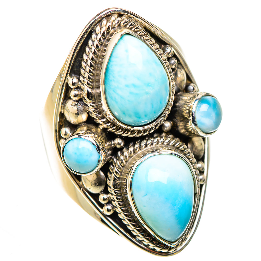 Larimar Rings handcrafted by Anasilvercos - RING126126 - Photo 2