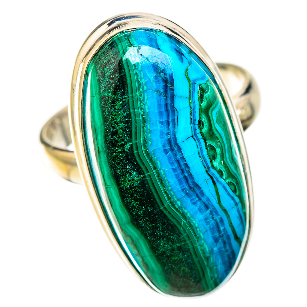 Malachite In Chrysocolla Rings handcrafted by Anasilvercos - RING126139 - Photo 2