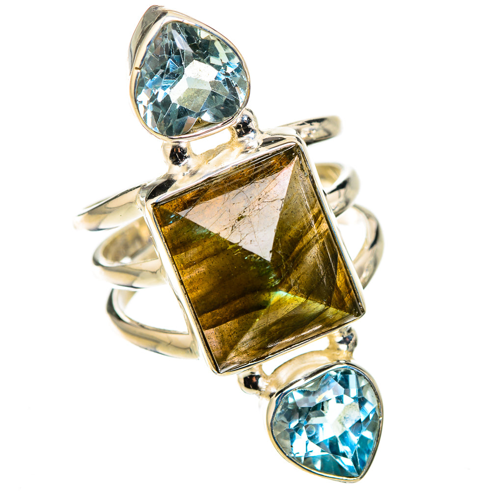 Labradorite Rings handcrafted by Anasilvercos - RING126178 - Photo 2