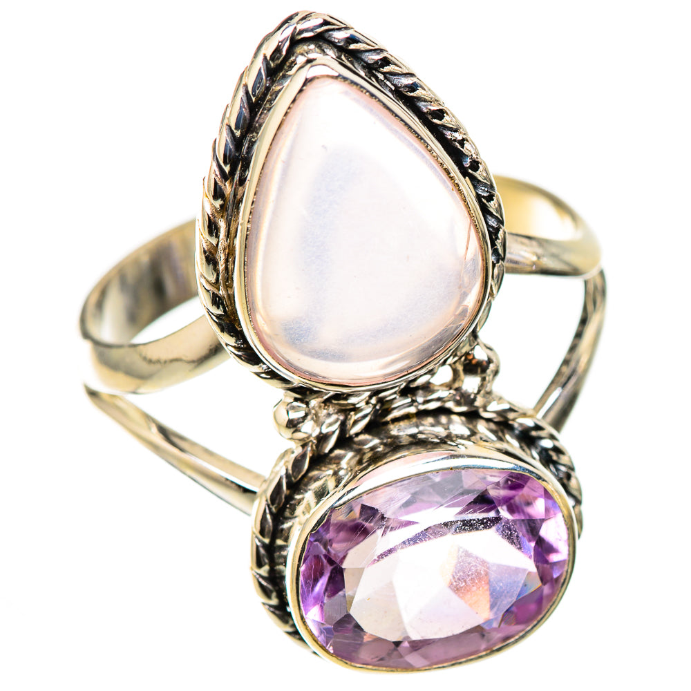 Rose Quartz Rings handcrafted by Anasilvercos - RING126193 - Photo 2