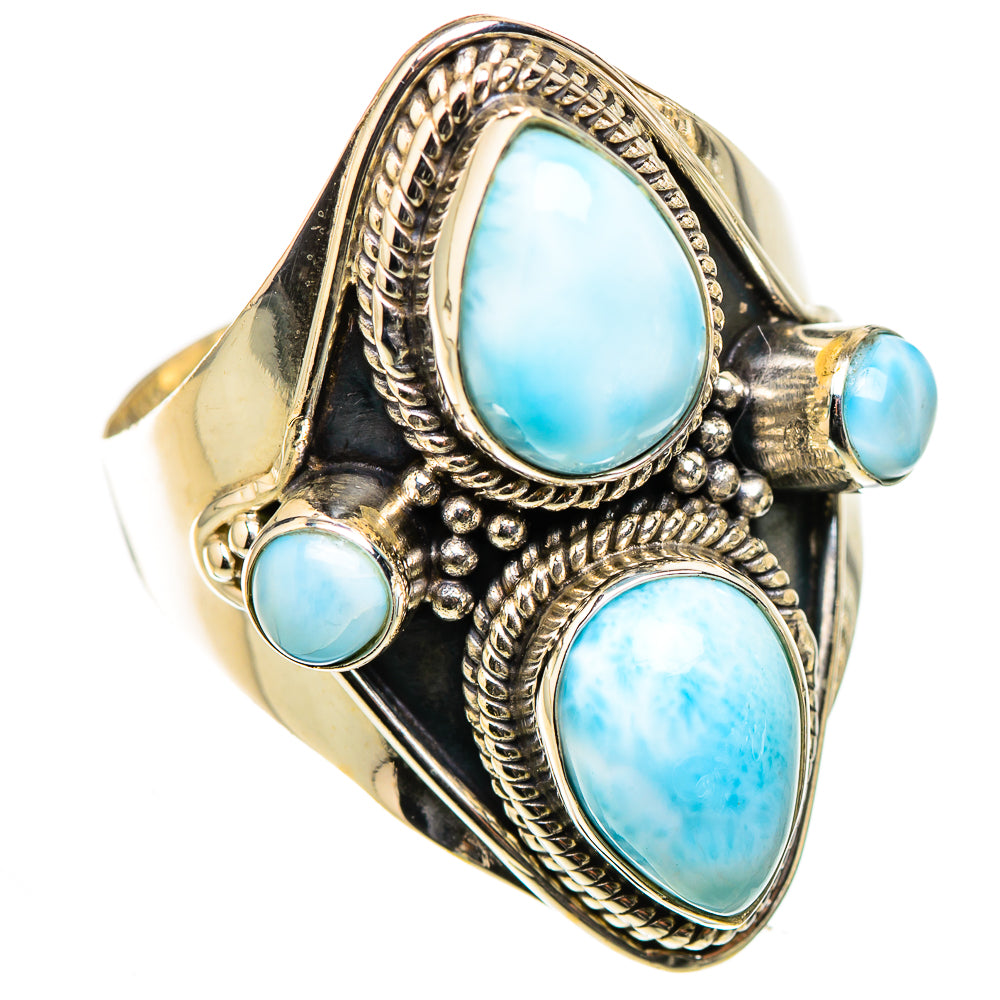 Larimar Rings handcrafted by Anasilvercos - RING126223 - Photo 2