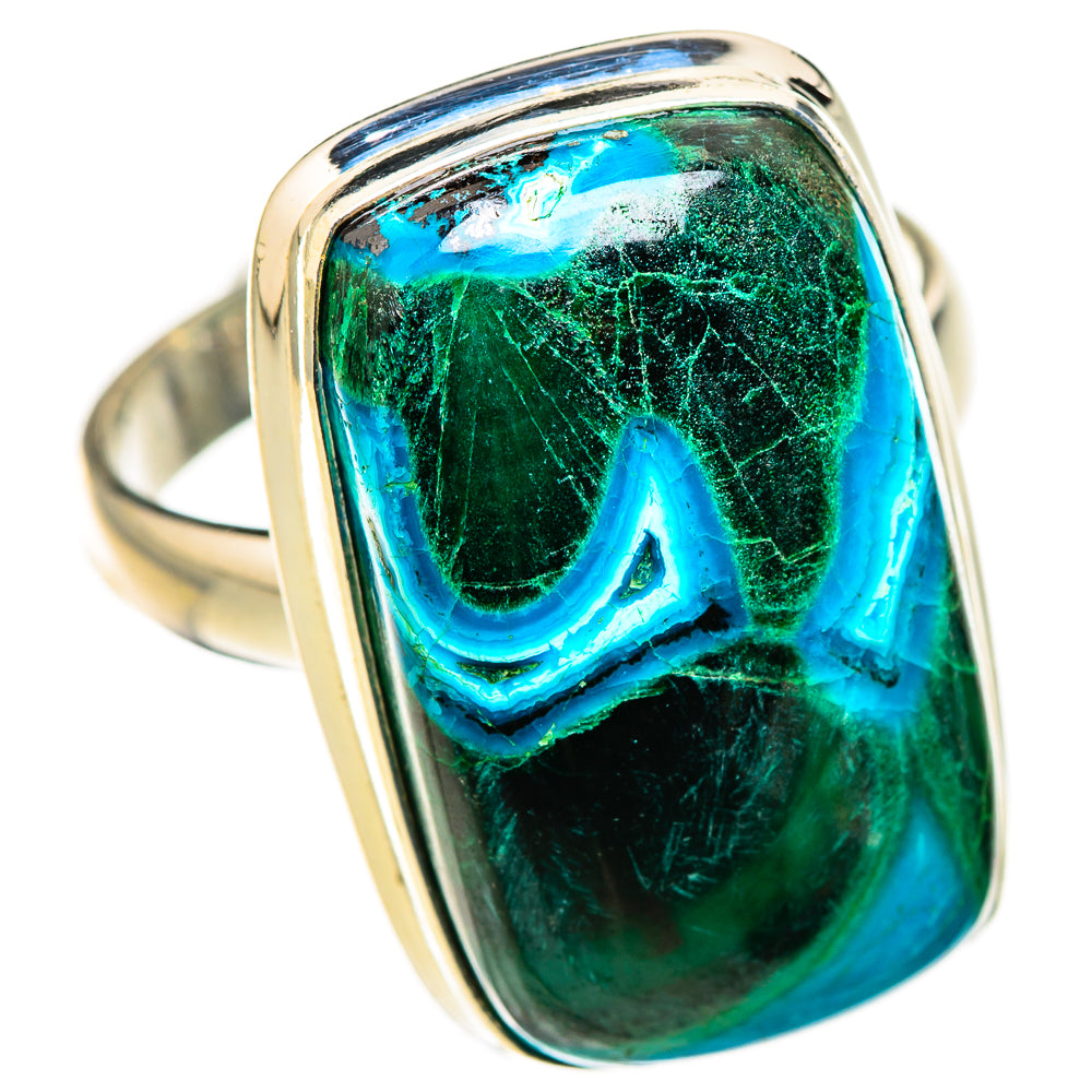 Malachite In Chrysocolla Rings handcrafted by Anasilvercos - RING126259 - Photo 2