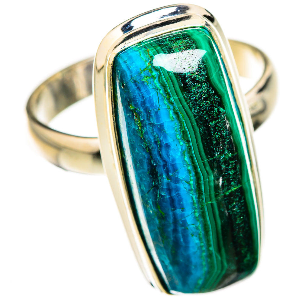 Malachite In Chrysocolla Rings handcrafted by Anasilvercos - RING126288 - Photo 2