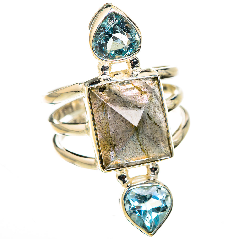 Labradorite Rings handcrafted by Anasilvercos - RING126289 - Photo 2