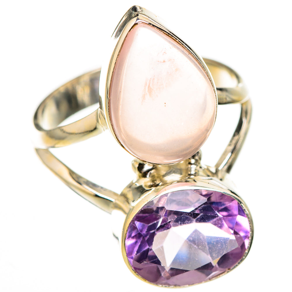 Rose Quartz Rings handcrafted by Anasilvercos - RING126303 - Photo 2