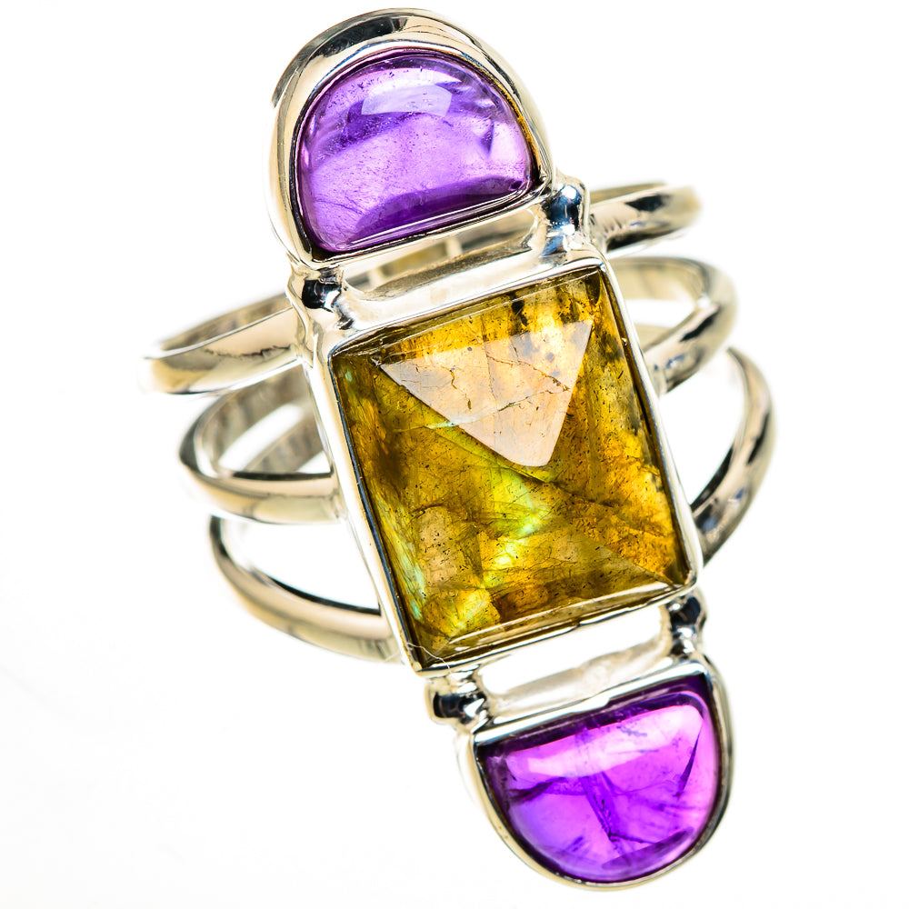 Labradorite Rings handcrafted by Anasilvercos - RING126356 - Photo 2