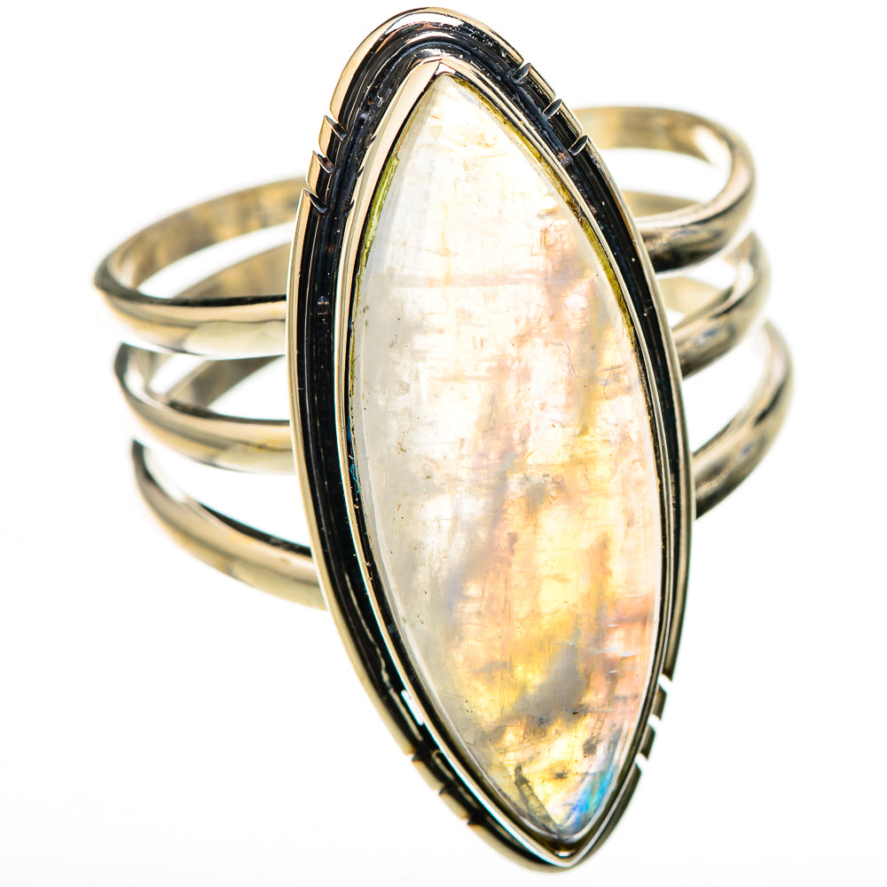 Rainbow Moonstone Rings handcrafted by Anasilvercos - RING126369 - Photo 2