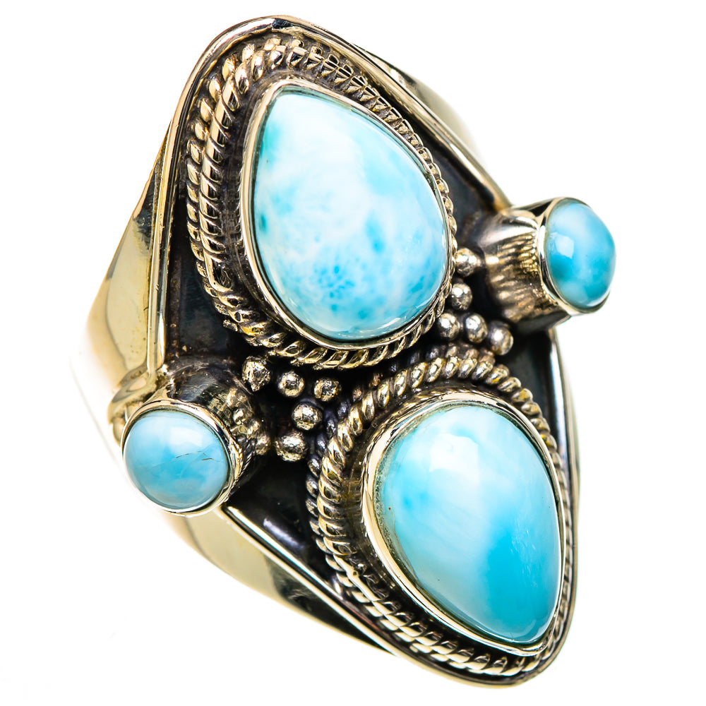 Larimar Rings handcrafted by Anasilvercos - RING126404 - Photo 2