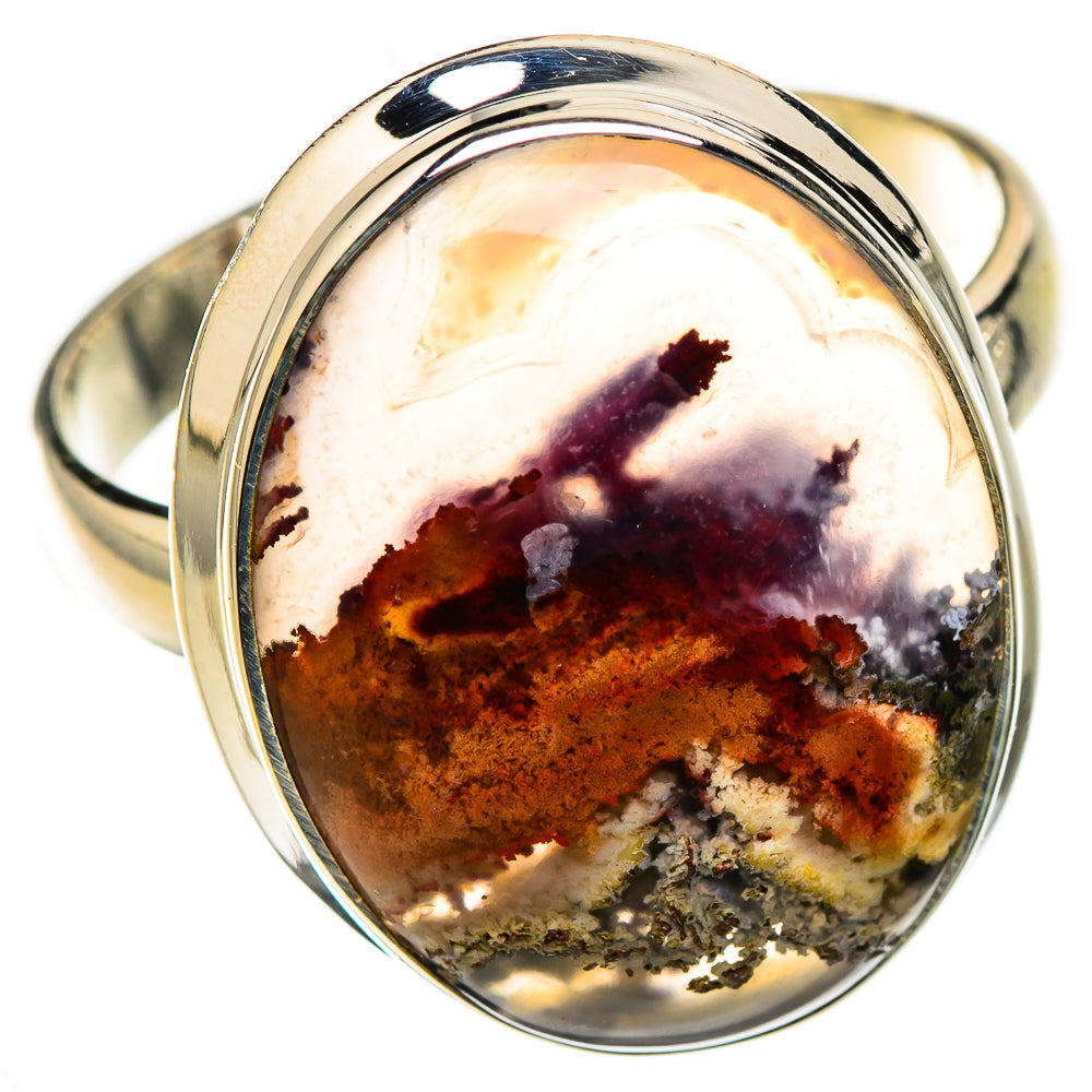 Indonesian Plume Agate Rings handcrafted by Anasilvercos - RING126428 - Photo 2
