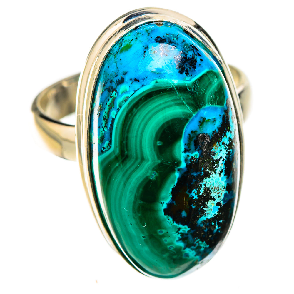 Malachite In Chrysocolla Rings handcrafted by Anasilvercos - RING126440 - Photo 2