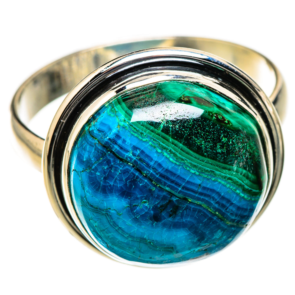 Malachite In Chrysocolla Rings handcrafted by Anasilvercos - RING126482 - Photo 2
