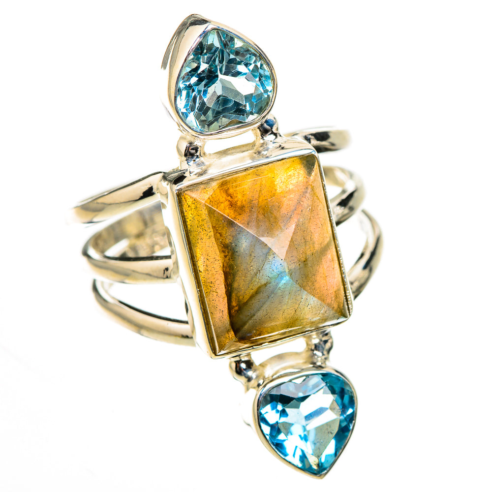 Labradorite Rings handcrafted by Anasilvercos - RING126532 - Photo 2
