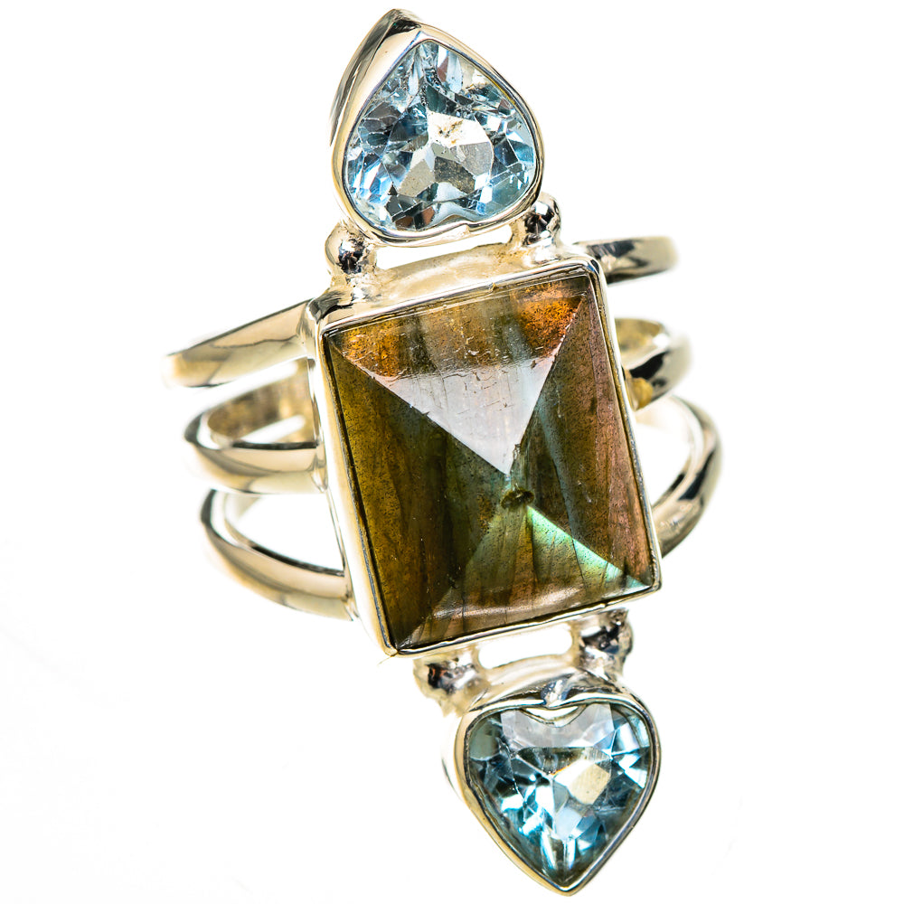 Labradorite Rings handcrafted by Anasilvercos - RING126541 - Photo 2