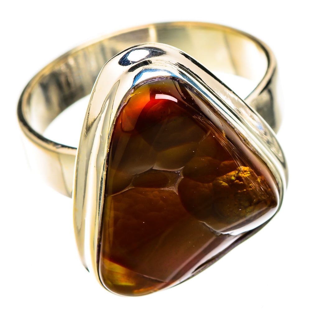 Mexican Fire Agate Rings handcrafted by Anasilvercos - RING126560 - Photo 2
