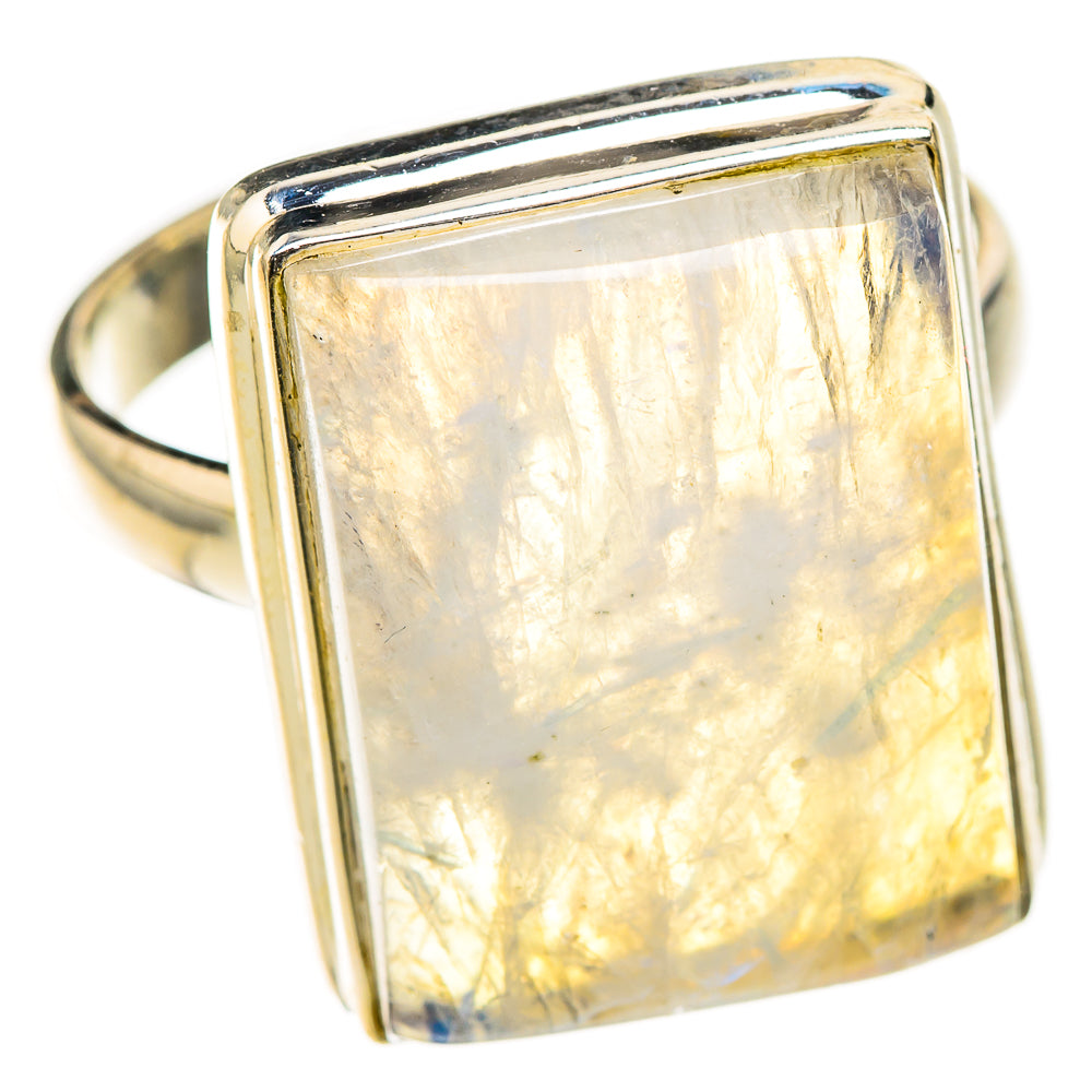 Rainbow Moonstone Rings handcrafted by Anasilvercos - RING126576 - Photo 2