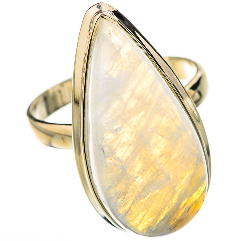Rainbow Moonstone Rings handcrafted by Anasilvercos - RING126599 - Photo 2