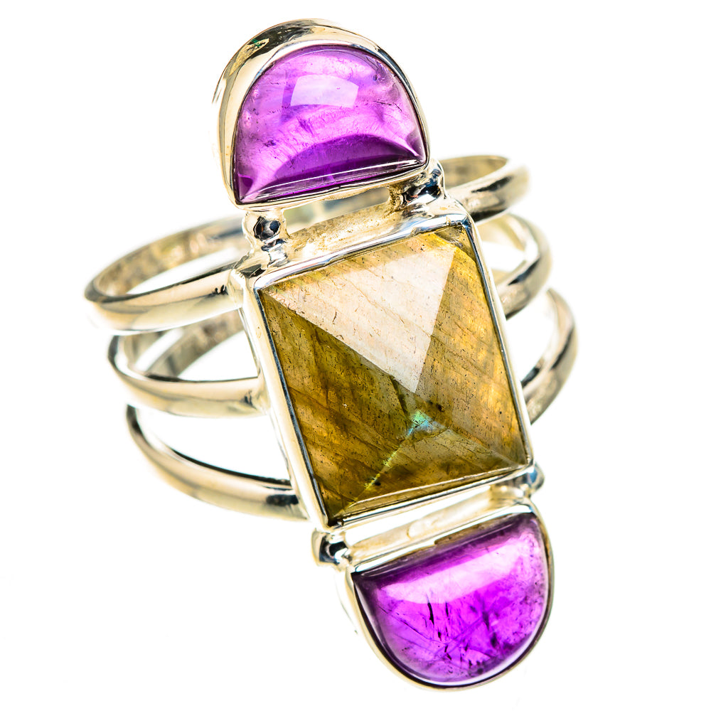 Labradorite Rings handcrafted by Anasilvercos - RING126643 - Photo 2
