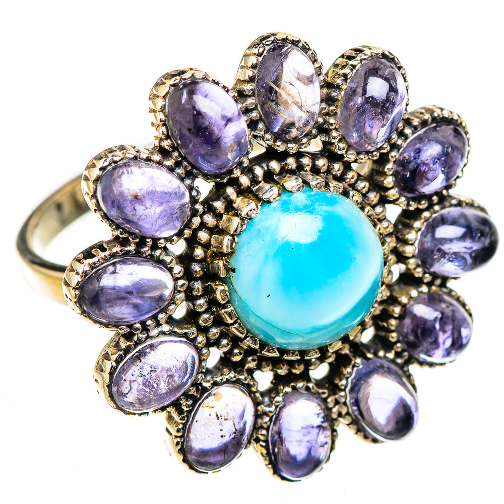 Larimar Rings handcrafted by Anasilvercos - RING126681 - Photo 2