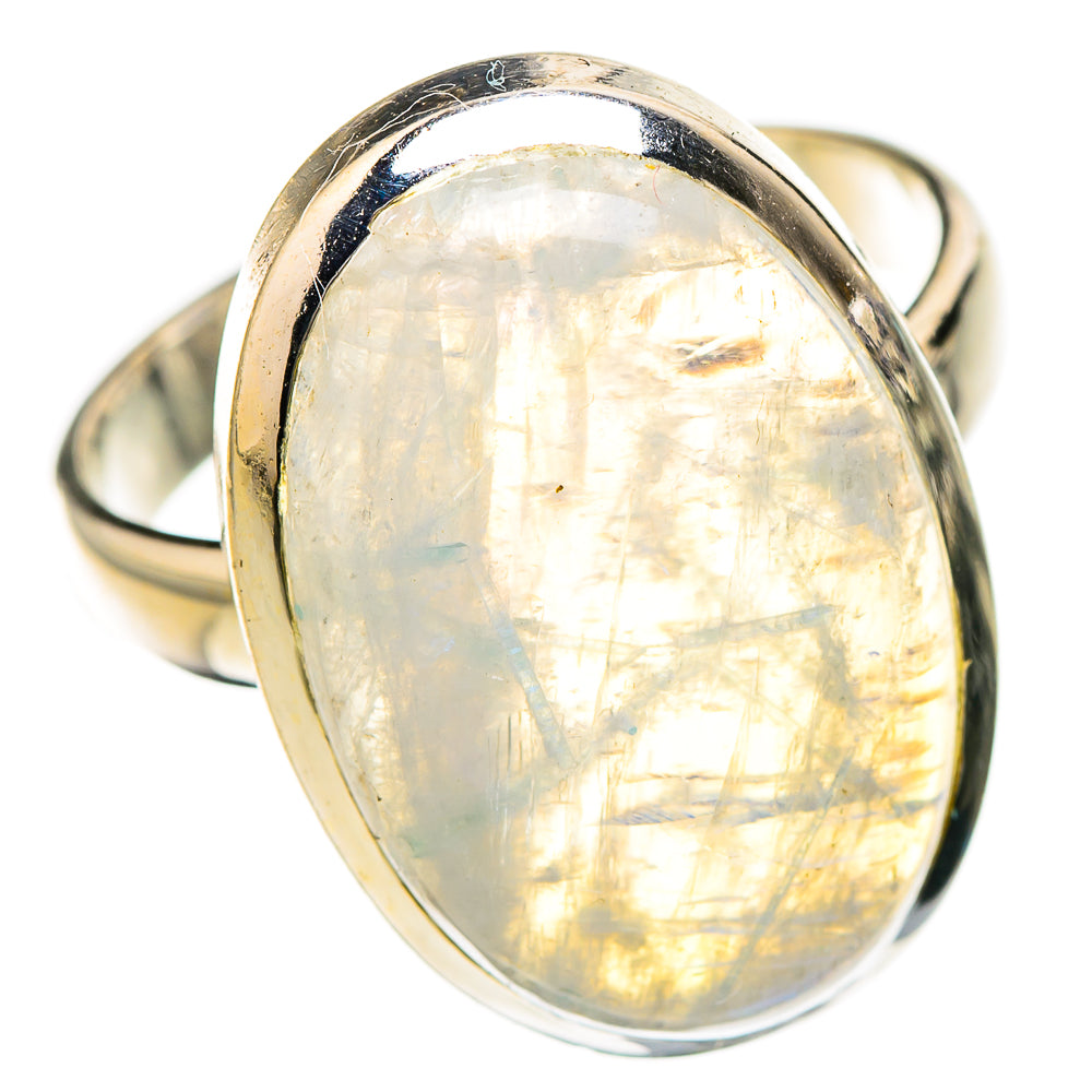 Rainbow Moonstone Rings handcrafted by Anasilvercos - RING126751 - Photo 2