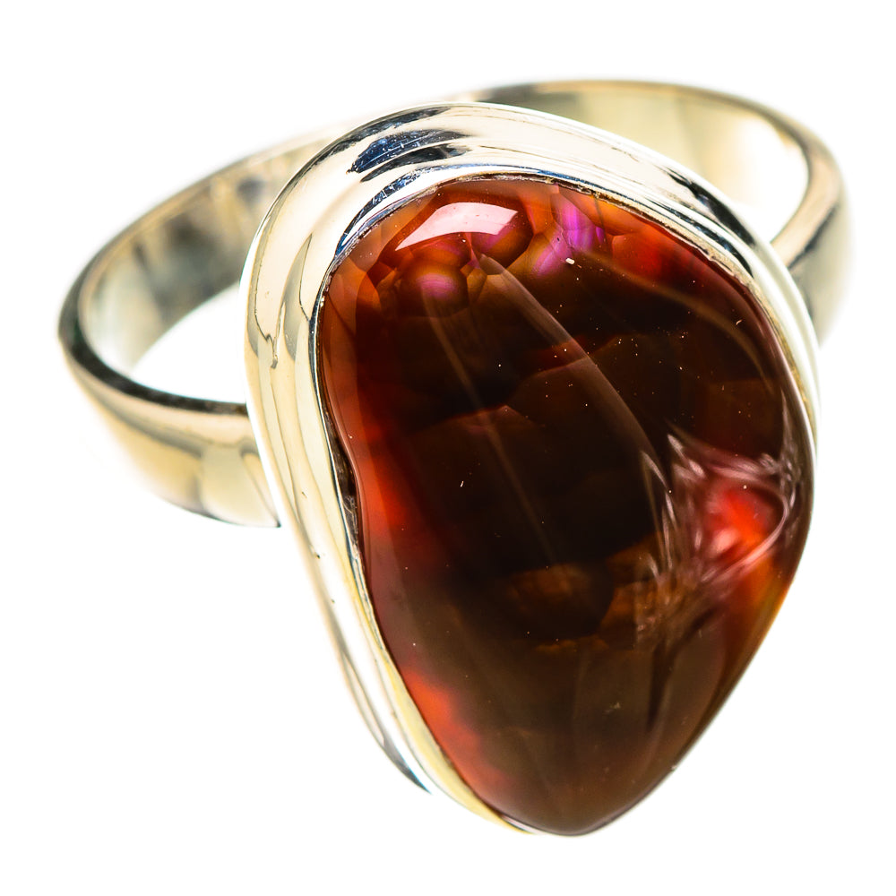 Mexican Fire Agate Rings handcrafted by Anasilvercos - RING126797 - Photo 2