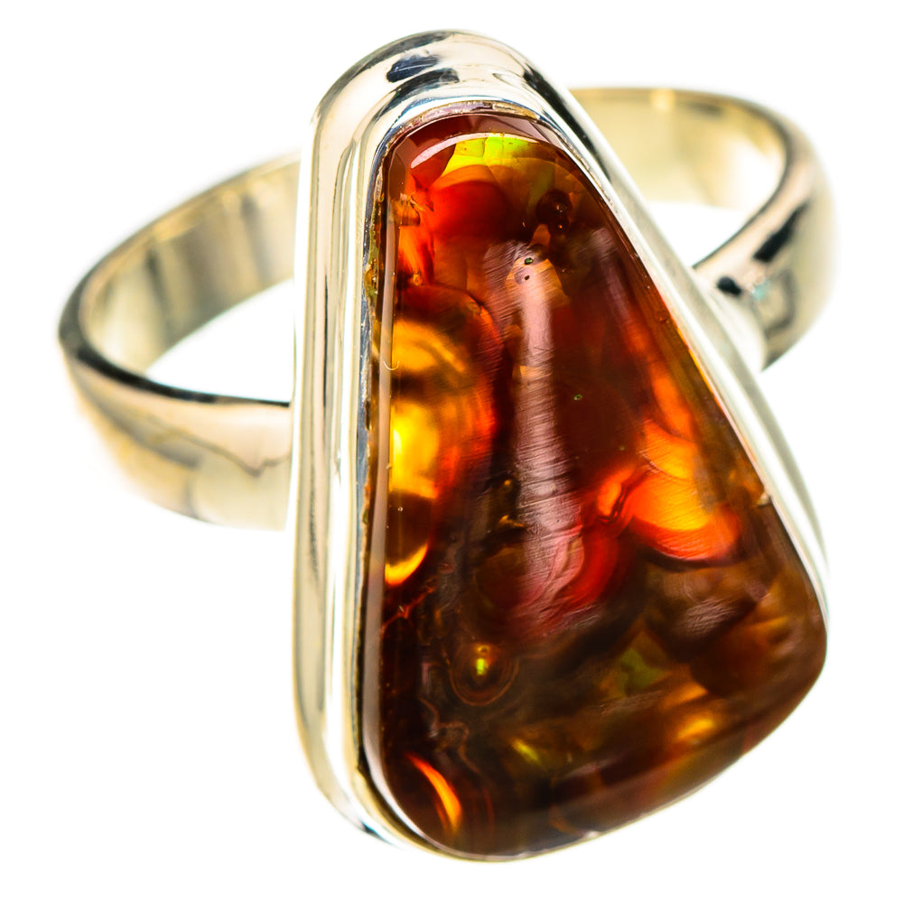Mexican Fire Agate Rings handcrafted by Anasilvercos - RING126860 - Photo 2