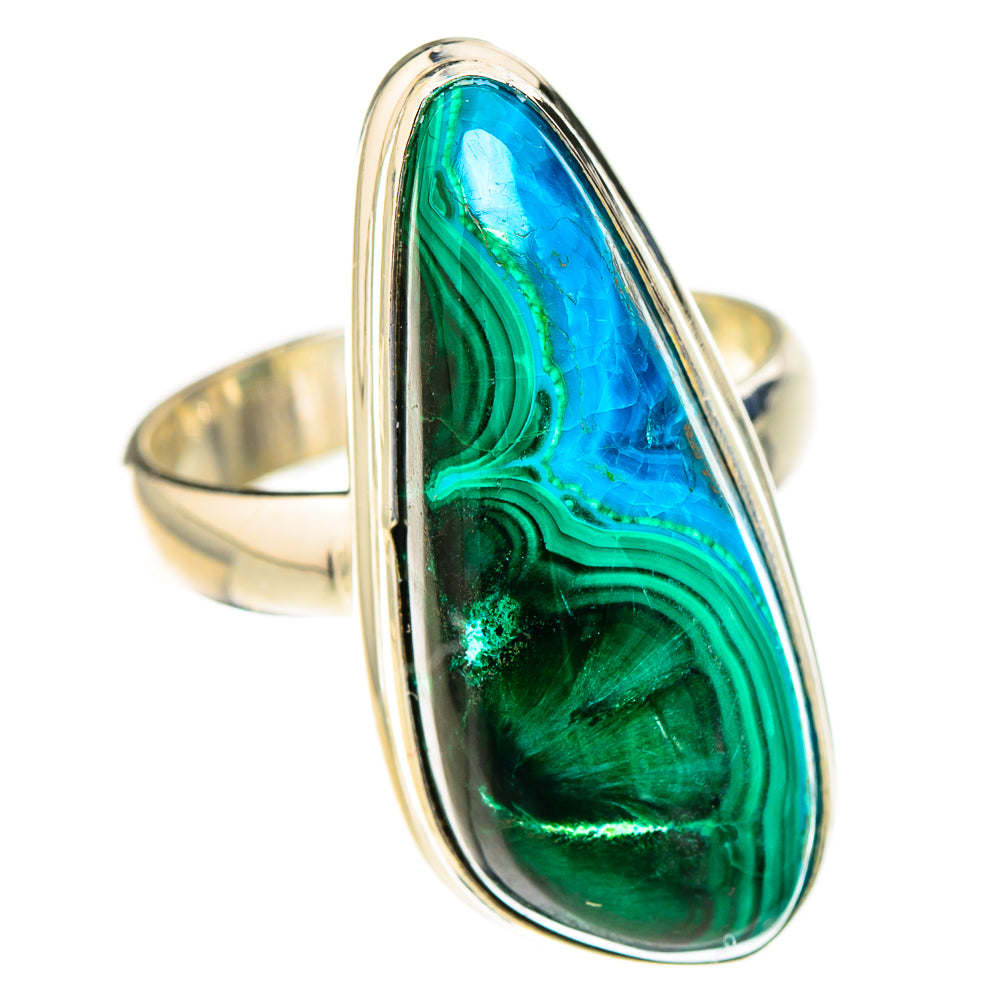 Malachite In Chrysocolla Rings handcrafted by Anasilvercos - RING126863 - Photo 2