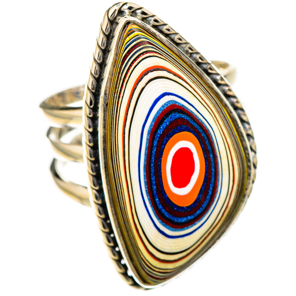 Fordite Rings handcrafted by Anasilvercos - RING126929 - Photo 2
