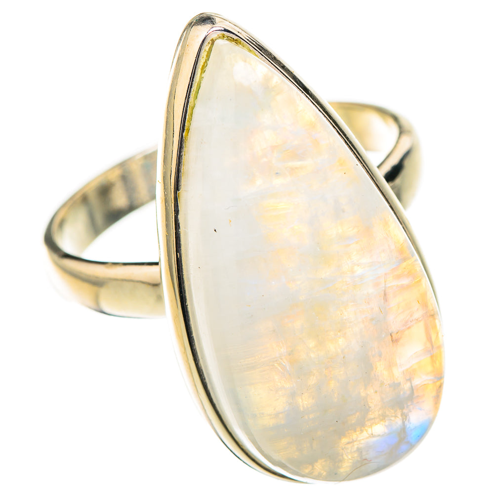 Rainbow Moonstone Rings handcrafted by Anasilvercos - RING126945 - Photo 2