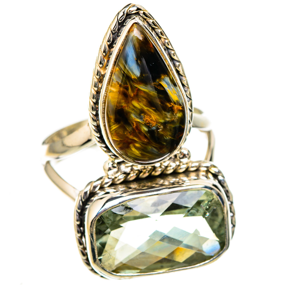 Malachite In Chrysocolla Rings handcrafted by Anasilvercos - RING126954 - Photo 2