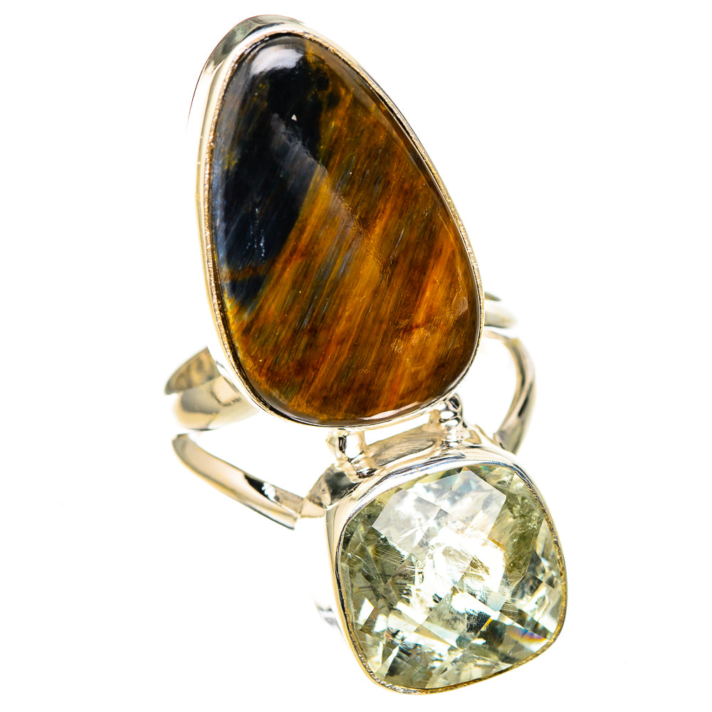Pietersite, White Quartz Rings handcrafted by Anasilvercos - RING126972 - Photo 2