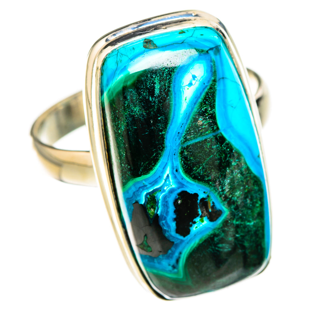 Malachite In Chrysocolla Rings handcrafted by Anasilvercos - RING126991 - Photo 2