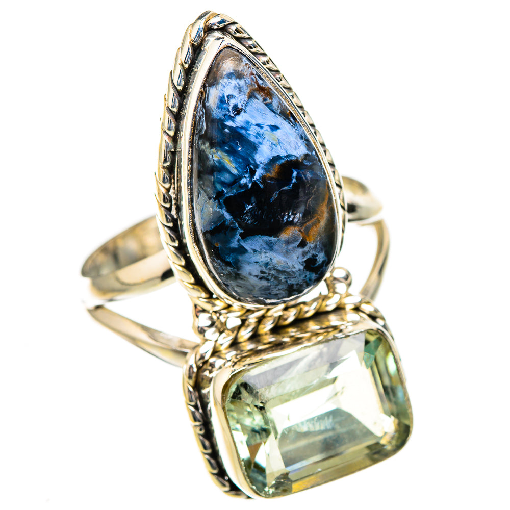 Pietersite, Green Amethyst Rings handcrafted by Anasilvercos - RING126994 - Photo 2