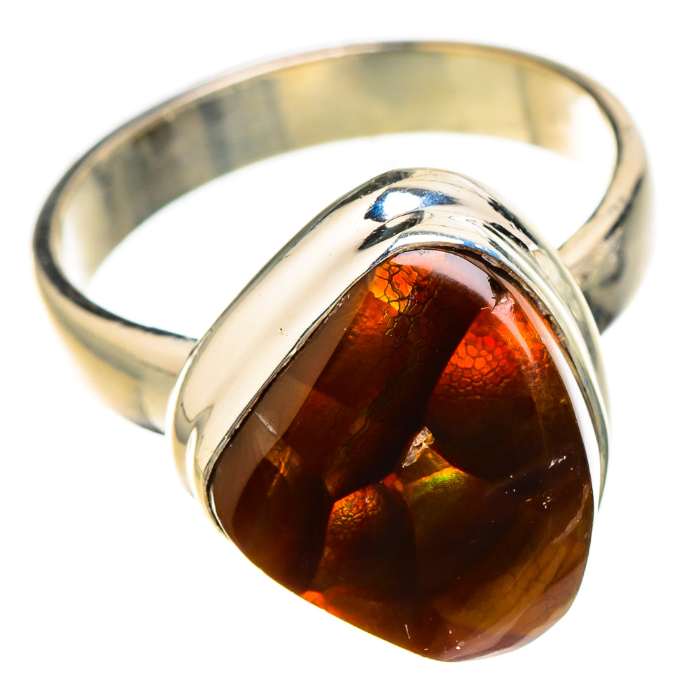 Mexican Fire Agate Rings handcrafted by Anasilvercos - RING126999 - Photo 2