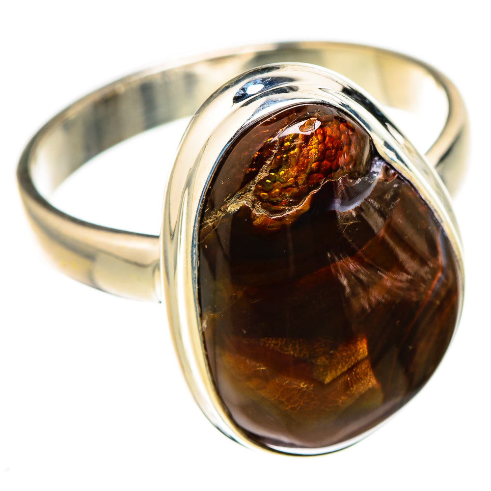 Mexican Fire Agate Rings handcrafted by Anasilvercos - RING127000 - Photo 2
