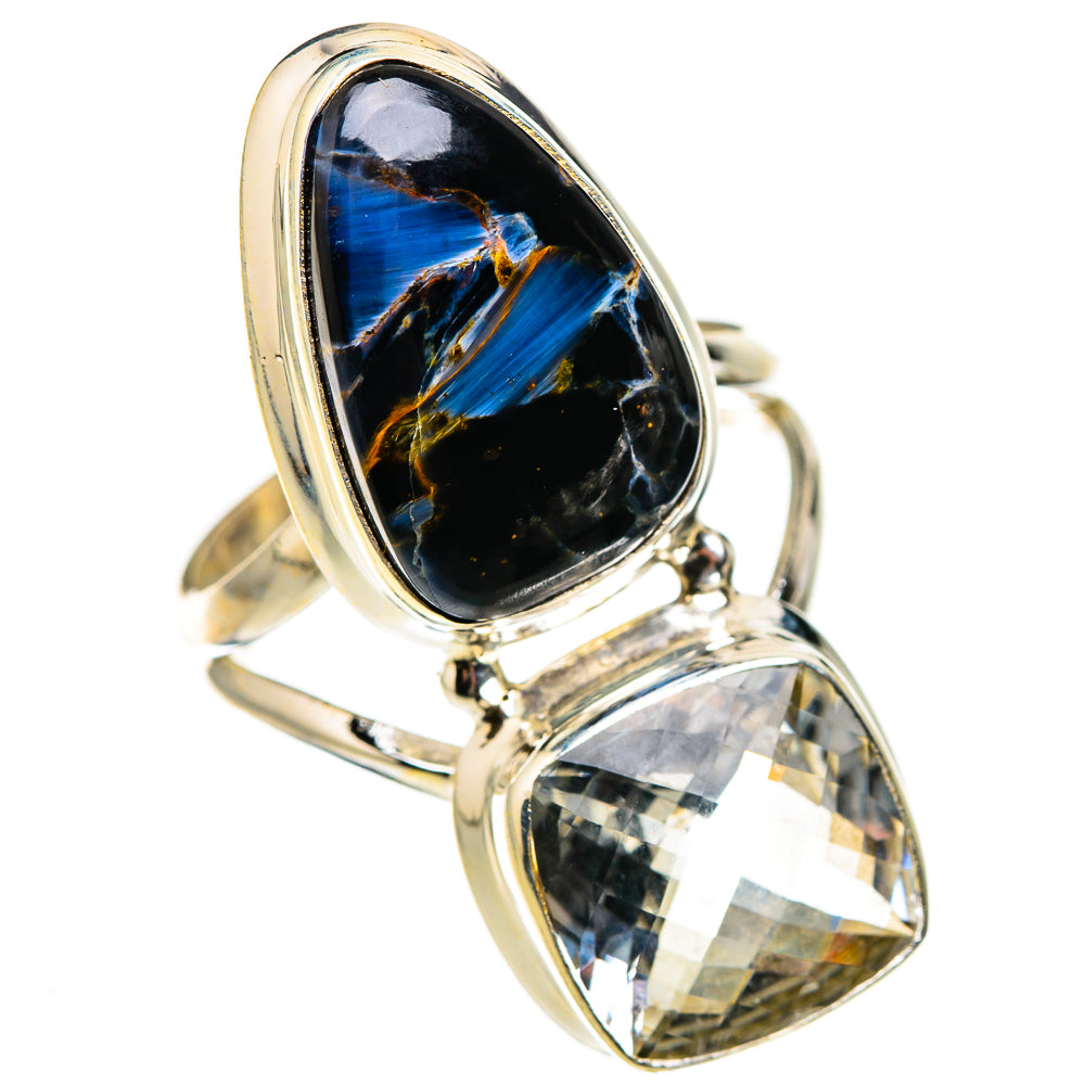 Pietersite, White Quartz Rings handcrafted by Anasilvercos - RING127011 - Photo 2