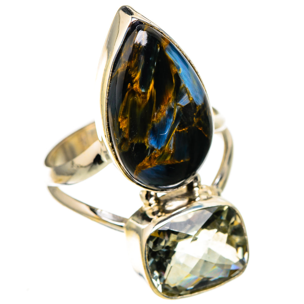 Pietersite, White Quartz Rings handcrafted by Anasilvercos - RING127037 - Photo 2