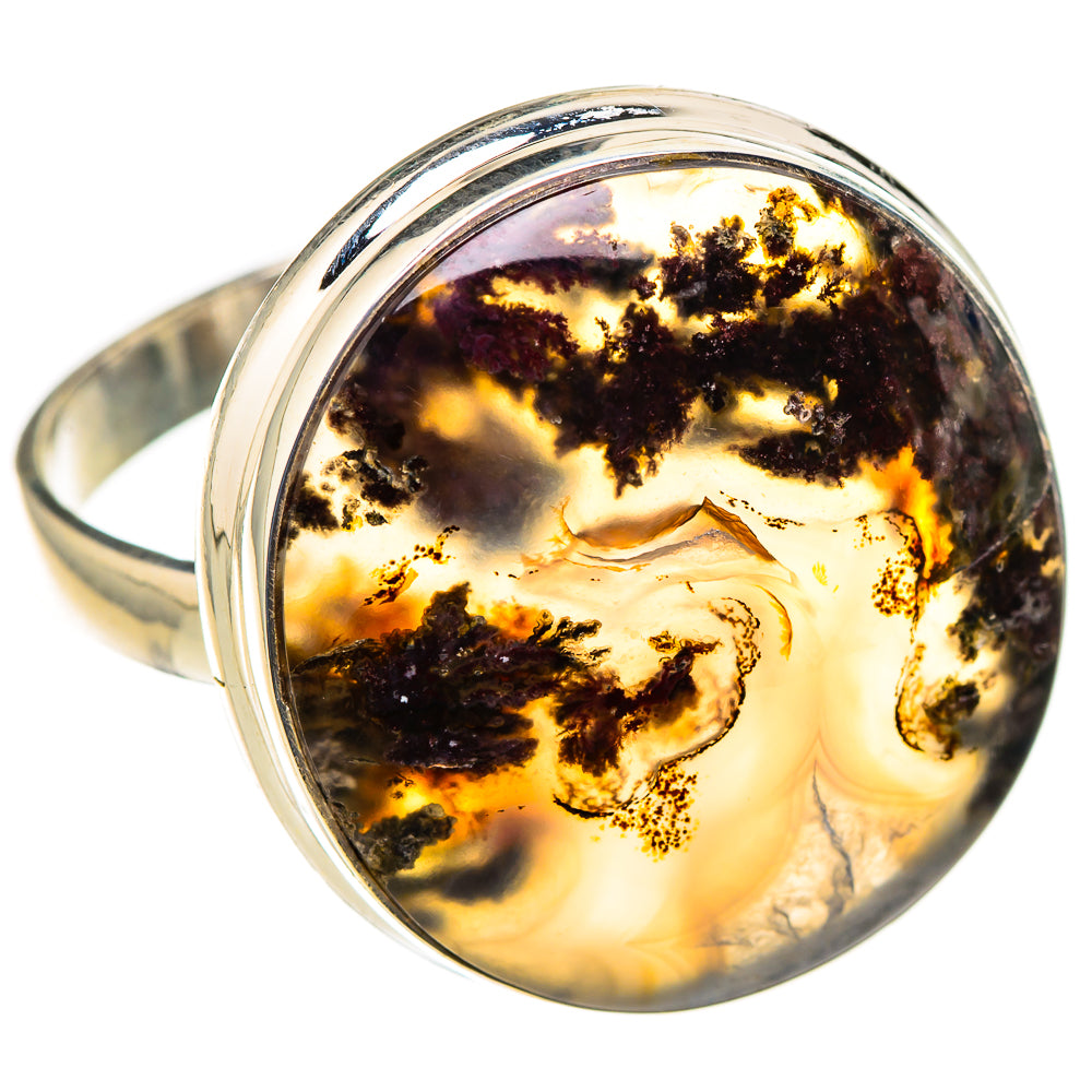 Indonesian Plume Agate Rings handcrafted by Anasilvercos - RING127073 - Photo 2