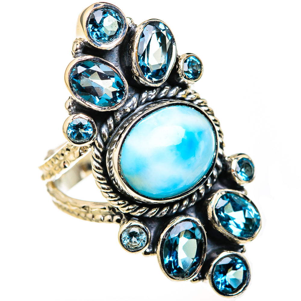 Larimar Rings handcrafted by Anasilvercos - RING127141 - Photo 2
