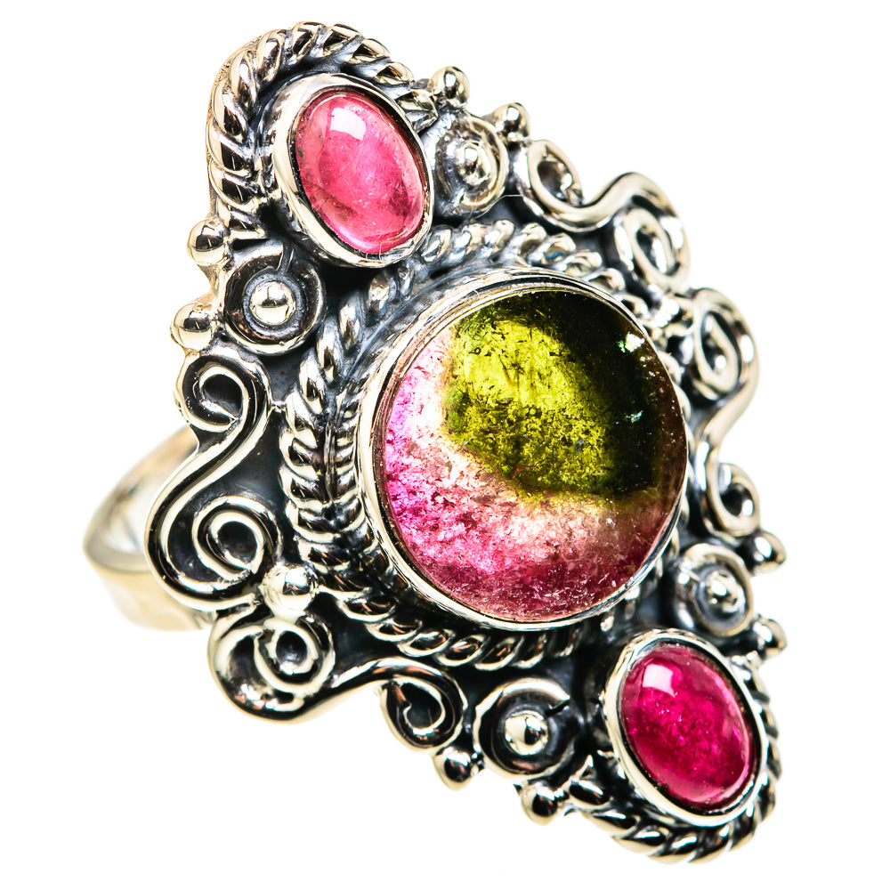 Watermelon Tourmaline Rings handcrafted by Anasilvercos - RING127150 - Photo 2