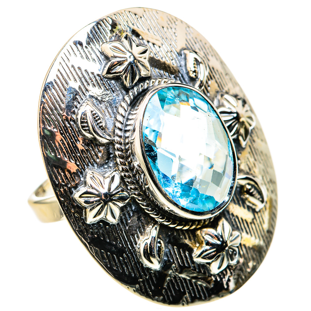 Blue Topaz Rings handcrafted by Anasilvercos - RING127154 - Photo 2