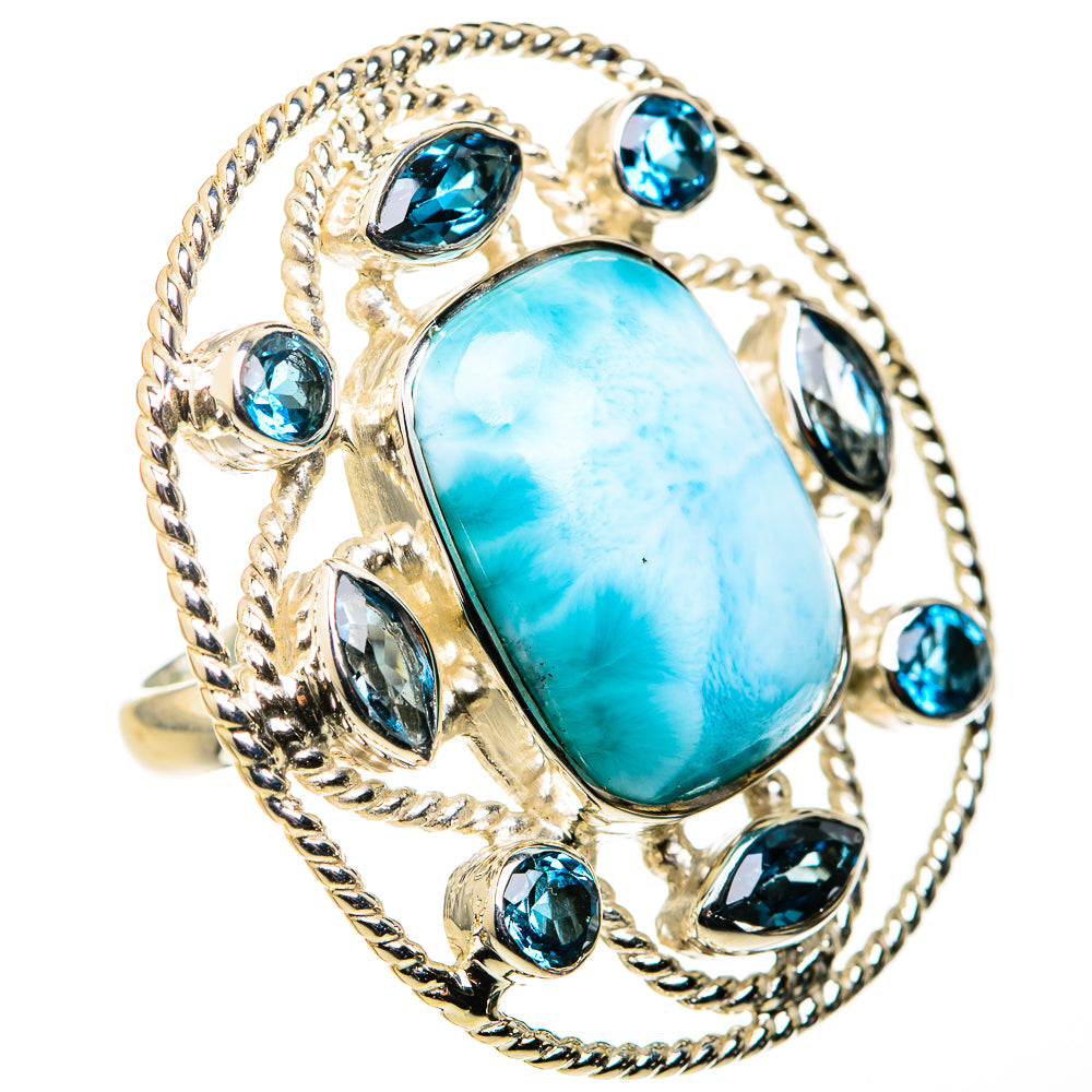 Larimar Rings handcrafted by Anasilvercos - RING127156 - Photo 2