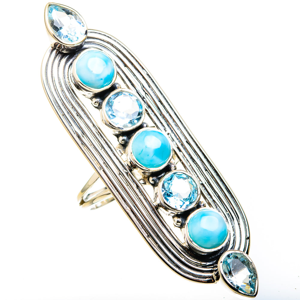 Larimar Rings handcrafted by Anasilvercos - RING127195 - Photo 2