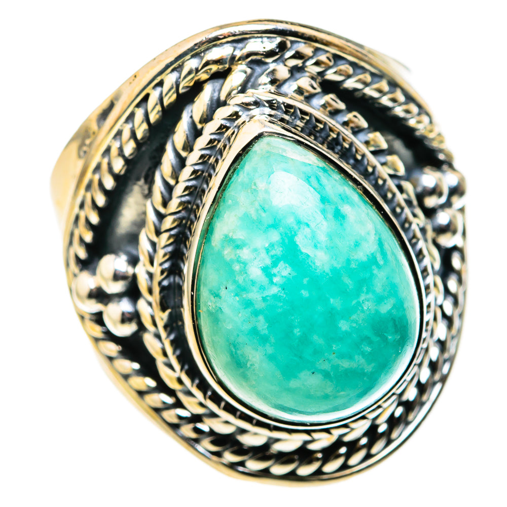 Amazonite Rings handcrafted by Anasilvercos - RING127207 - Photo 2