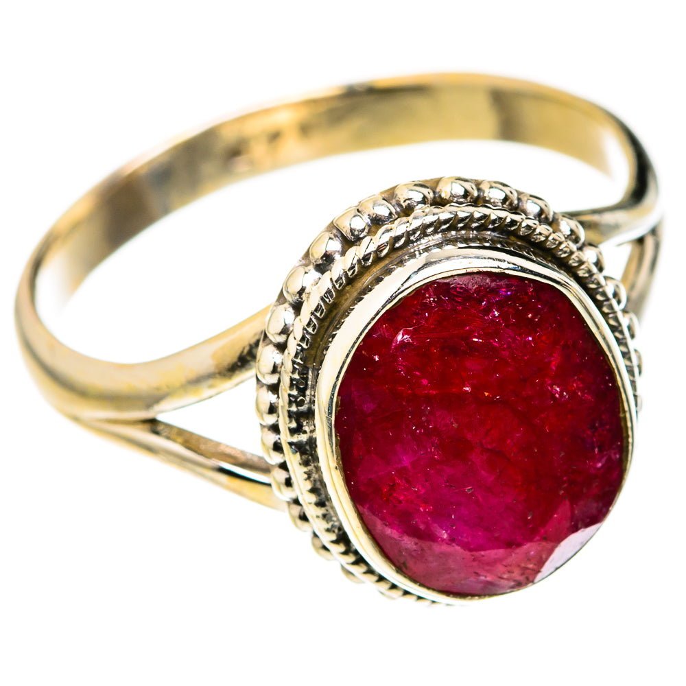 Red Sillimanite Rings handcrafted by Anasilvercos - RING127214 - Photo 2