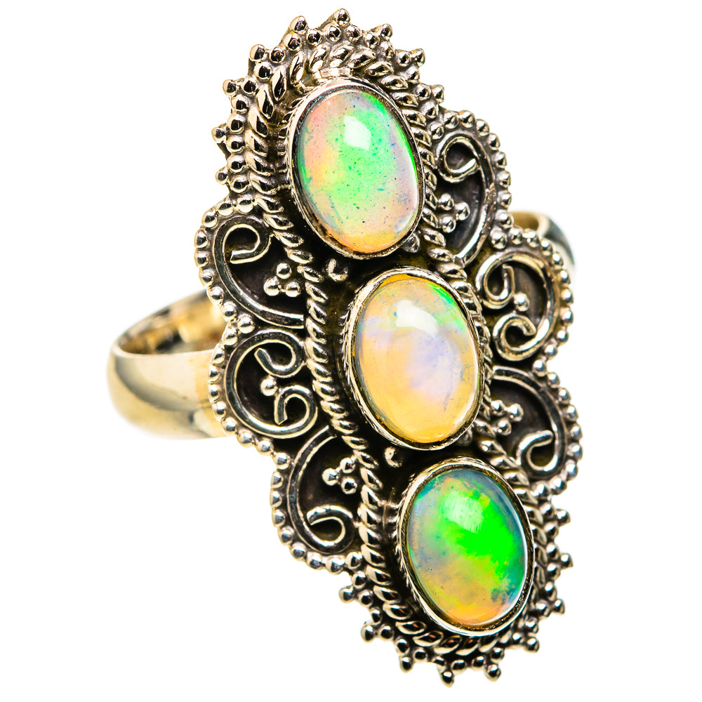 Ethiopian Opal Rings handcrafted by Anasilvercos - RING127225 - Photo 2