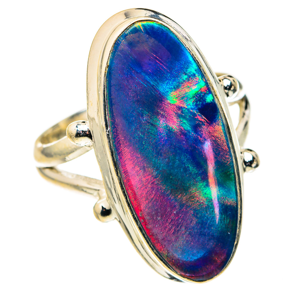 Ethiopian Opal Rings handcrafted by Anasilvercos - RING127228 - Photo 2