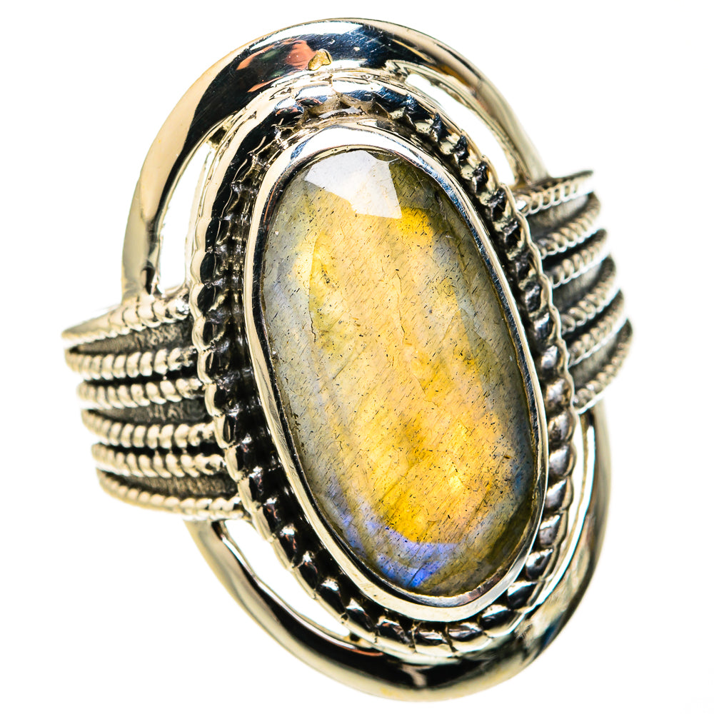 Labradorite Rings handcrafted by Anasilvercos - RING127230 - Photo 2