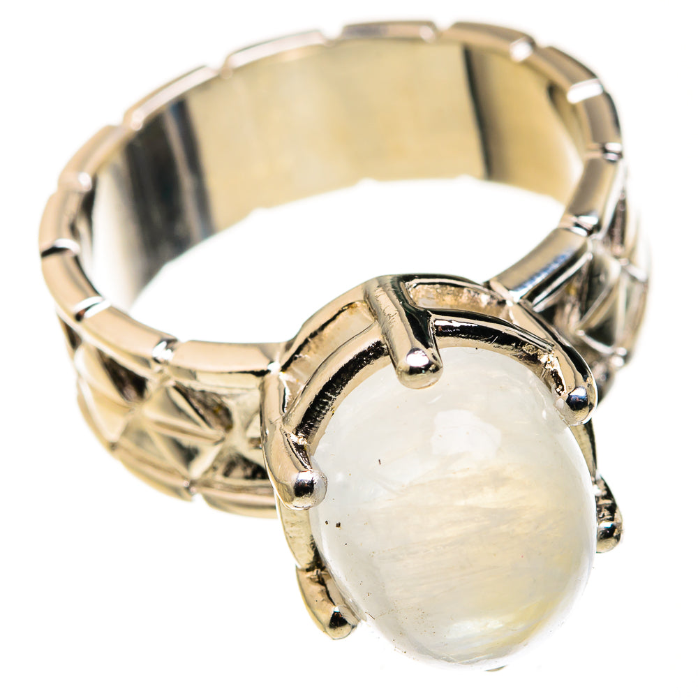 Rainbow Moonstone Rings handcrafted by Anasilvercos - RING127266 - Photo 2